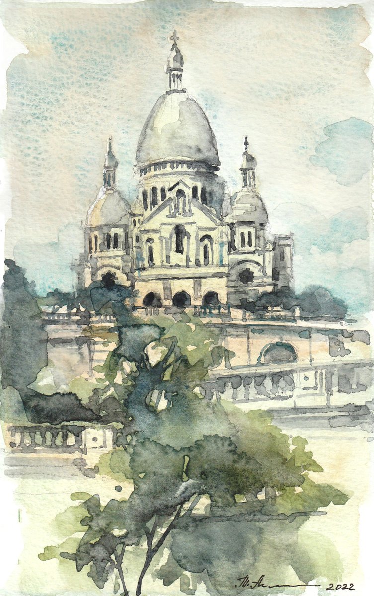 Sacr� Coeur de Montmartre, Paris by Tatiana Alekseeva