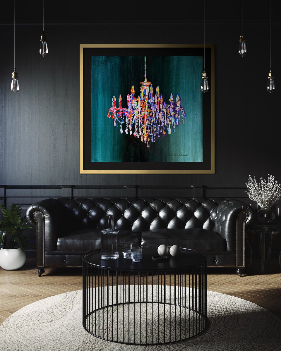 Happy Chandelier #1 By Lina Verano, 41 X 39, Artwork For Sale On Artfinder