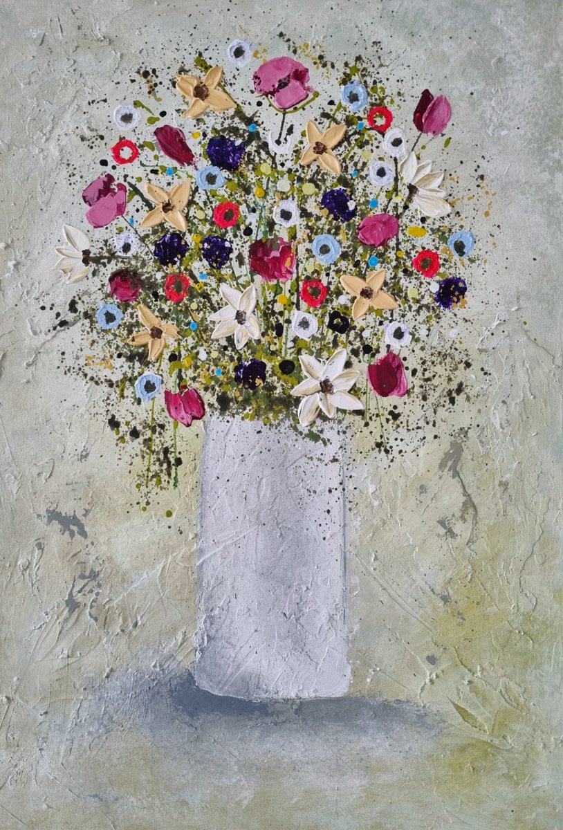 Spring Blooms By Cinzia Mancini, 16 X 24, Artwork For Sale On Artfinder