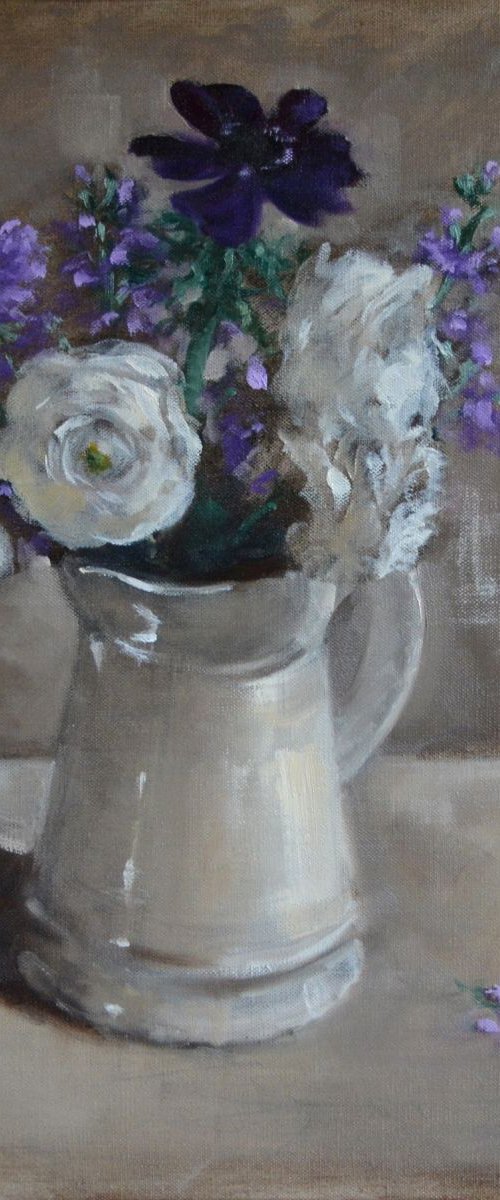 Violets & Cream by Denise Mitchell