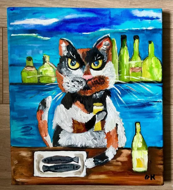 Lucky cat, herring and beer