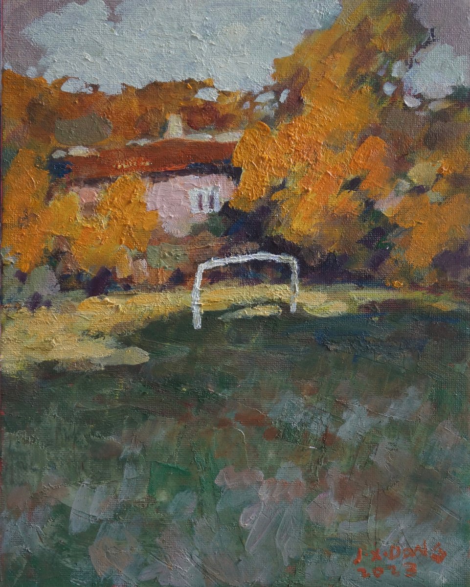 An Open Field In Oxford By Jixiang Dong, 8 X 10, Artwork For Sale On Artfinder