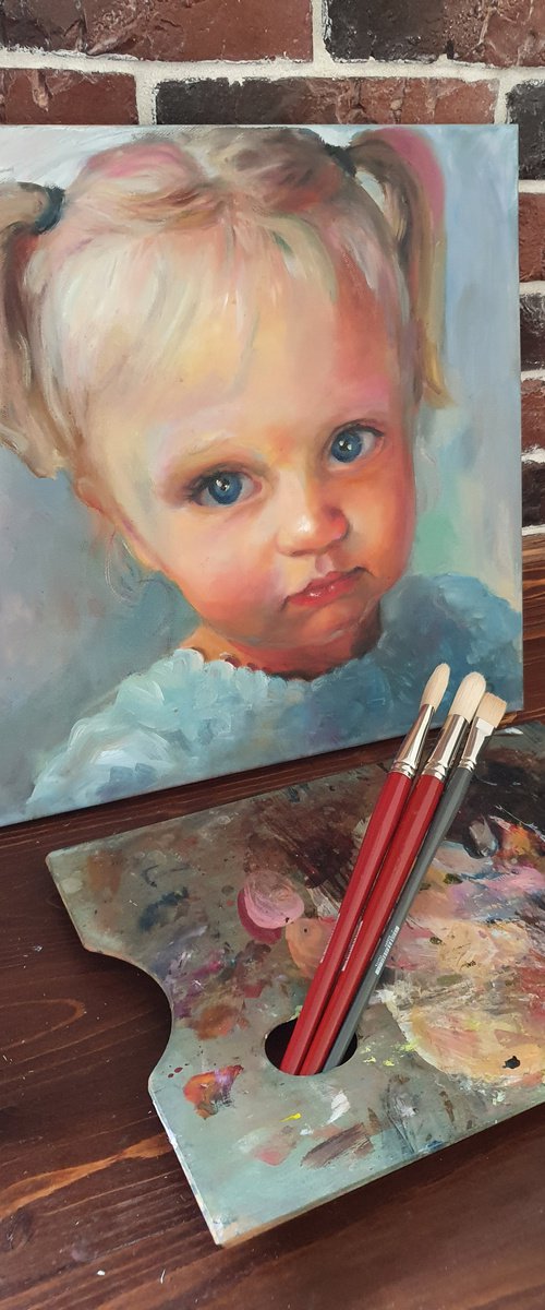 Comission,  portrait from photo, custom portrait by Liubou Sas