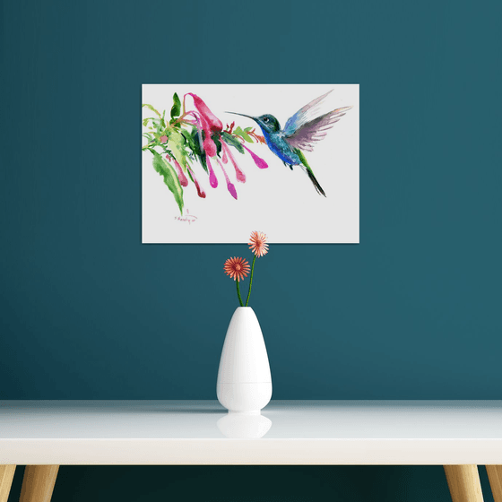 HUmmingbird and Flowers