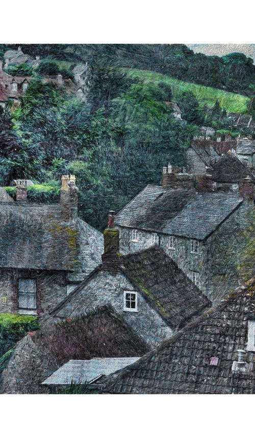 Village Rooftops by Martin  Fry