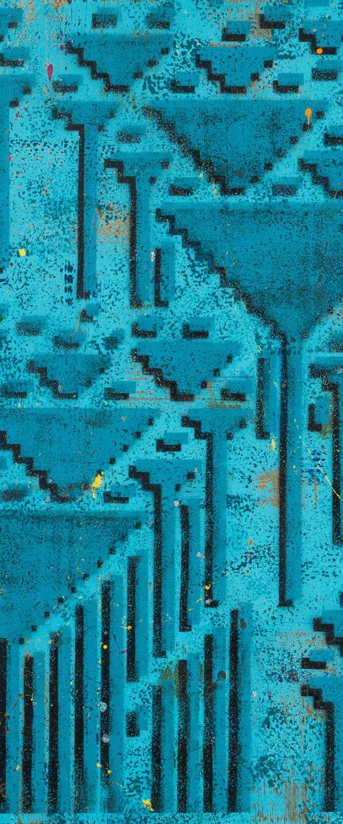 Turquoise Geo by Sarah Teasdale