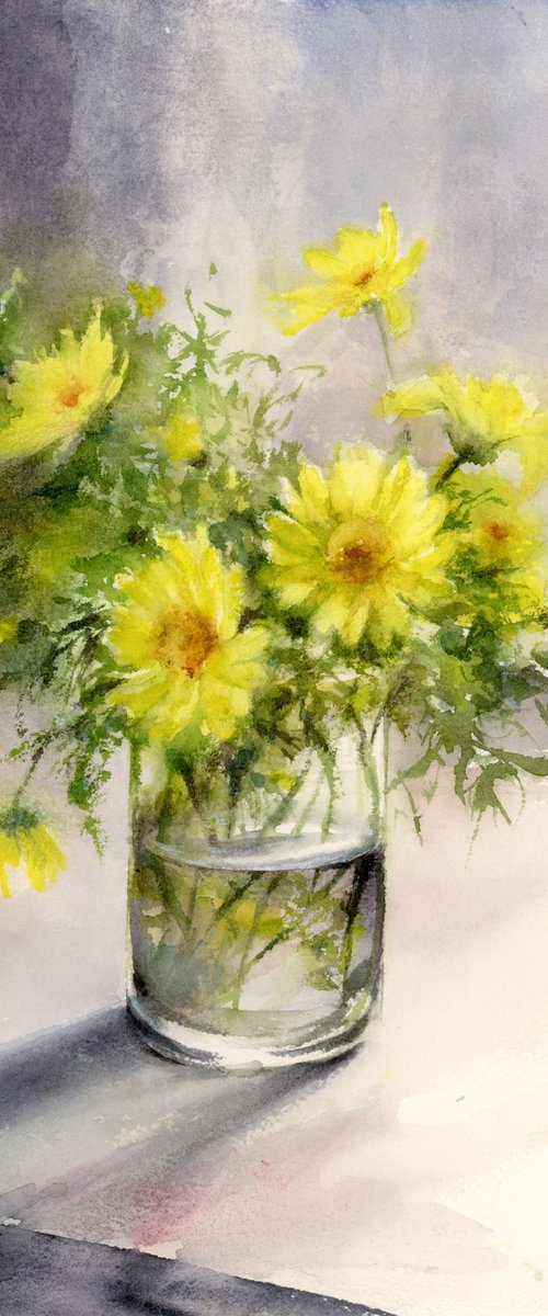 Yellow daisies by Cecilia Xiao