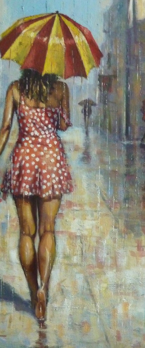 Refreshing Shower by Martin J Leighton