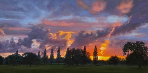 Sunset in Mill Hill Park (XVII) by Diana Sandetskaya