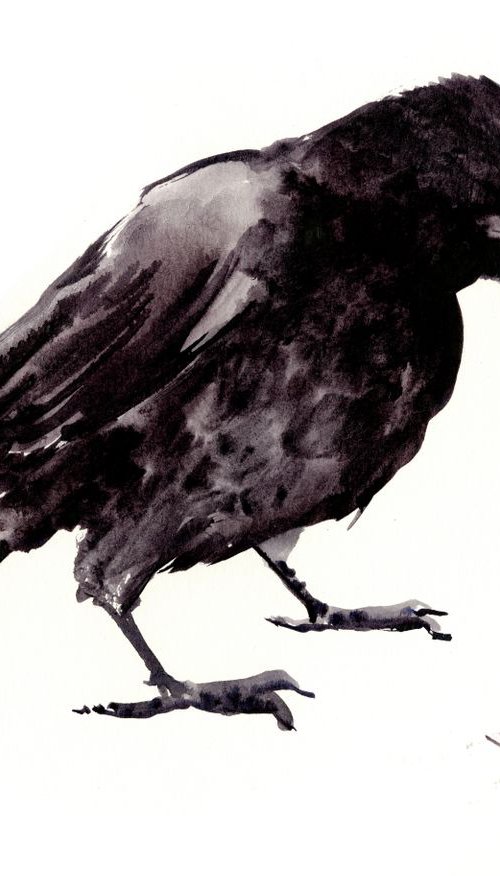 Crow Painting by Suren Nersisyan