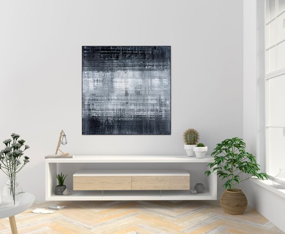 Black abstract painting HL573