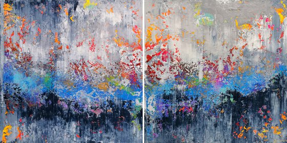 200x100cm. / abstract painting / Abstract 1219