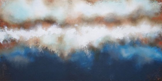 blue flows (140 x 70 cm)