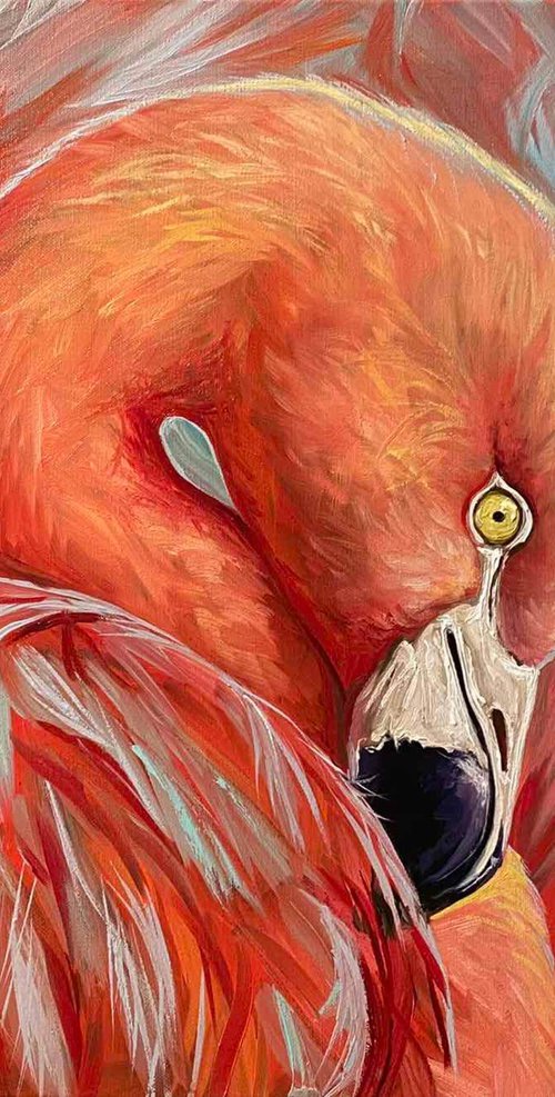 Flamingo by Elena Adele Dmitrenko