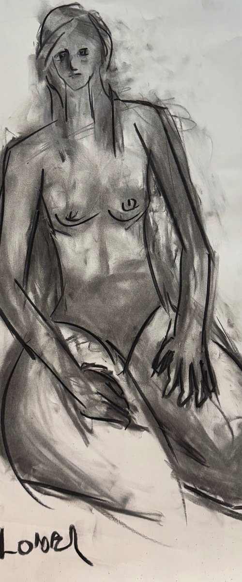 Nude Study of Zomer 1 by Ryan  Louder