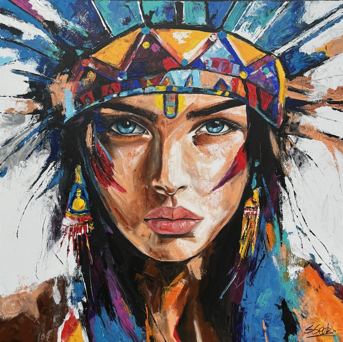 Eyota By Sabrina Seck, 47 X 47, Artwork For Sale On Artfinder