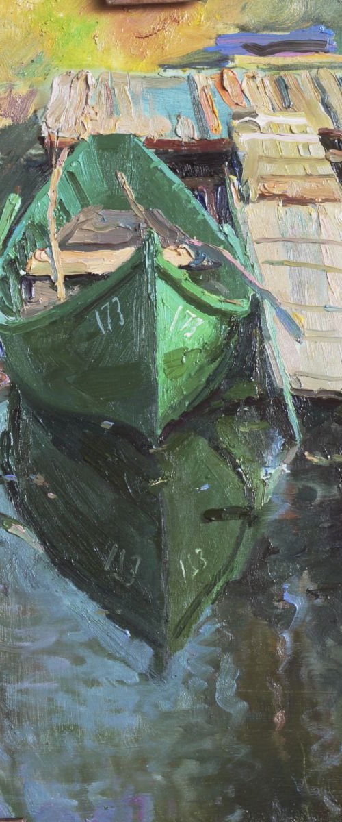 Green Boat 173 by Sergey Kostov