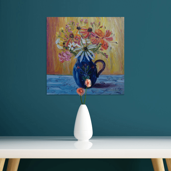 Blue vase