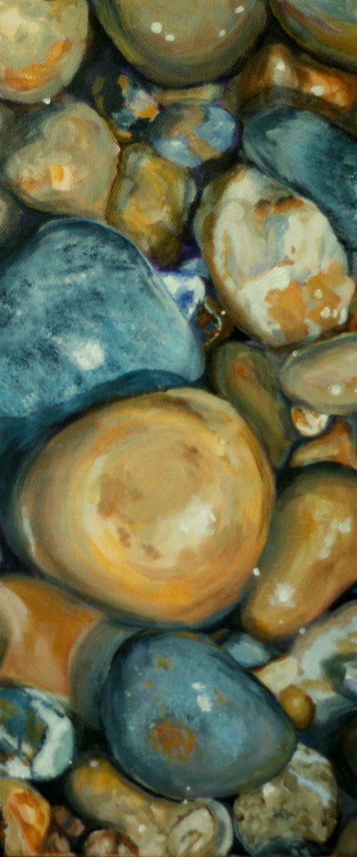 Pebbles on a Beach by Tom Clay