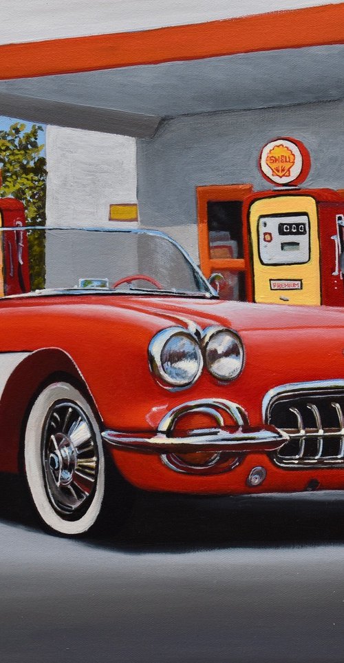 Little Red Corvette by Gilbert Lessard