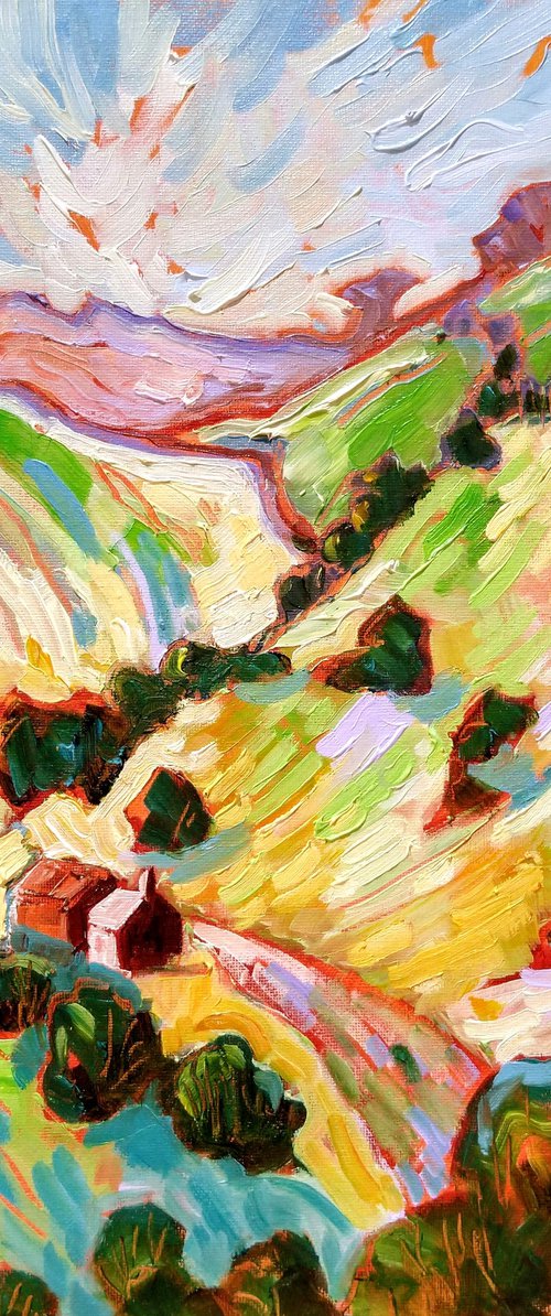 Derbyshire Landscape - Monsal Valley by Mary Kemp