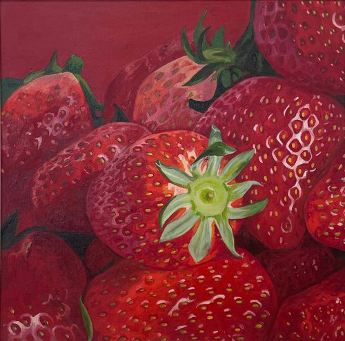 Strawberries 1 by Hannah  Bruce