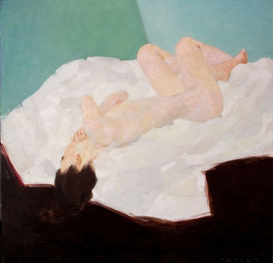 modern style nude impressionist woman : anna