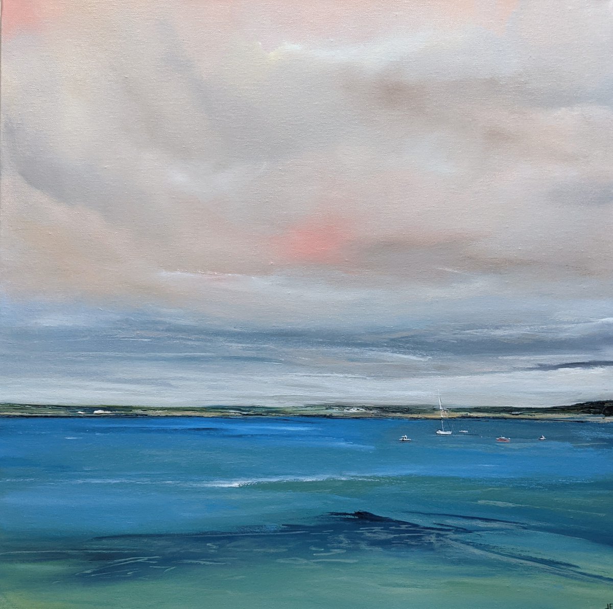 Redruth seascape, Cornwall by Jo Earl