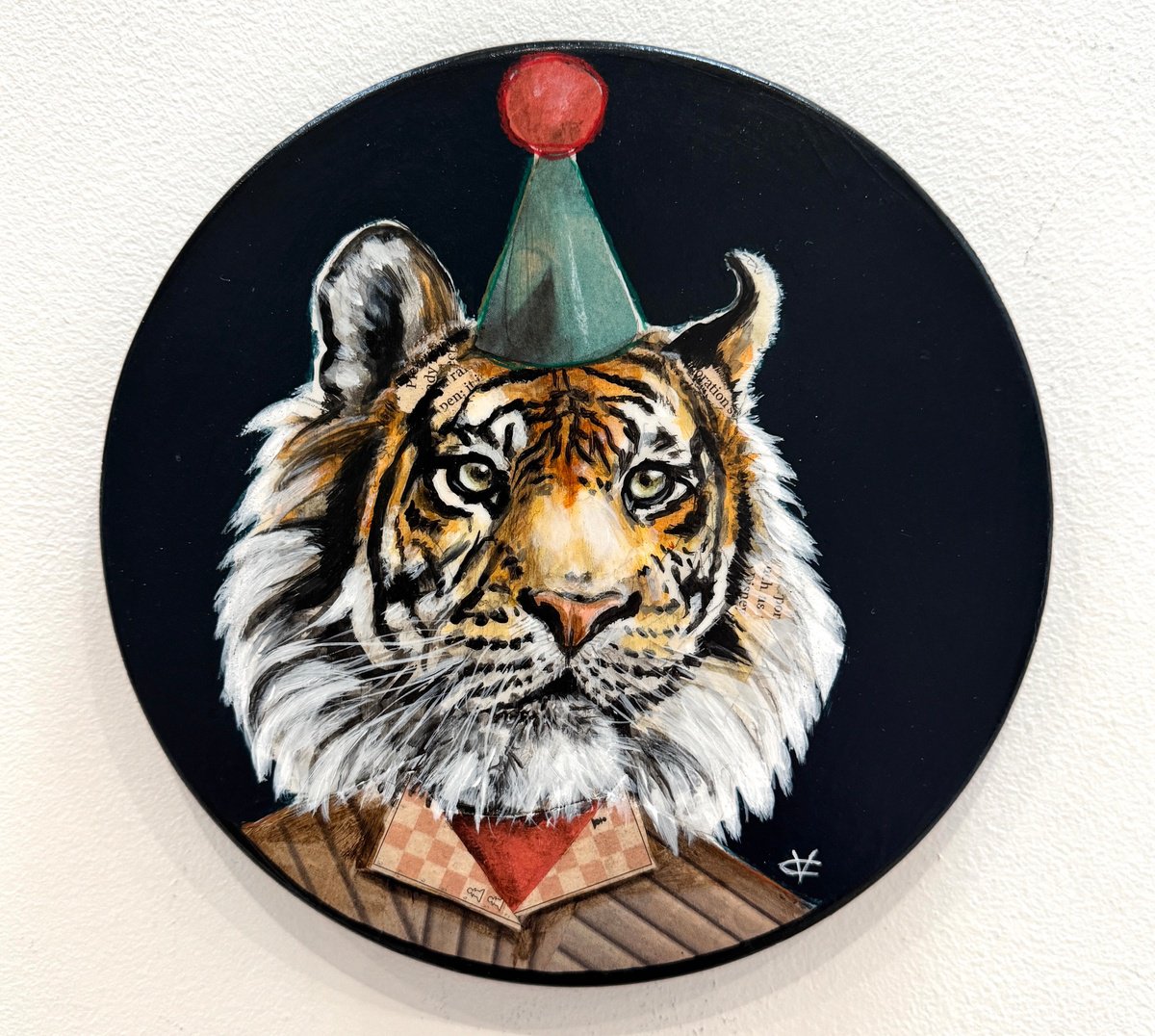 Painting , Tiger Bazaar By Victoria Coleman, 8 X 8, Artwork For Sale On Artfinder