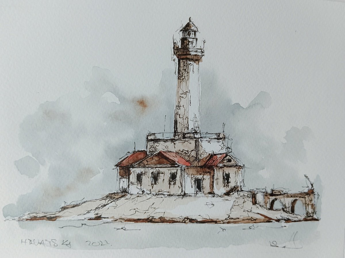 Lighthouse in Croatia. Adriatic sea by Marinko �aric