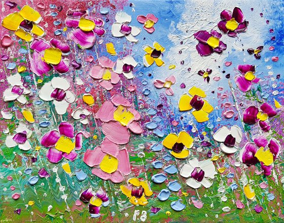 "Wild Meadow Flowers in Love"