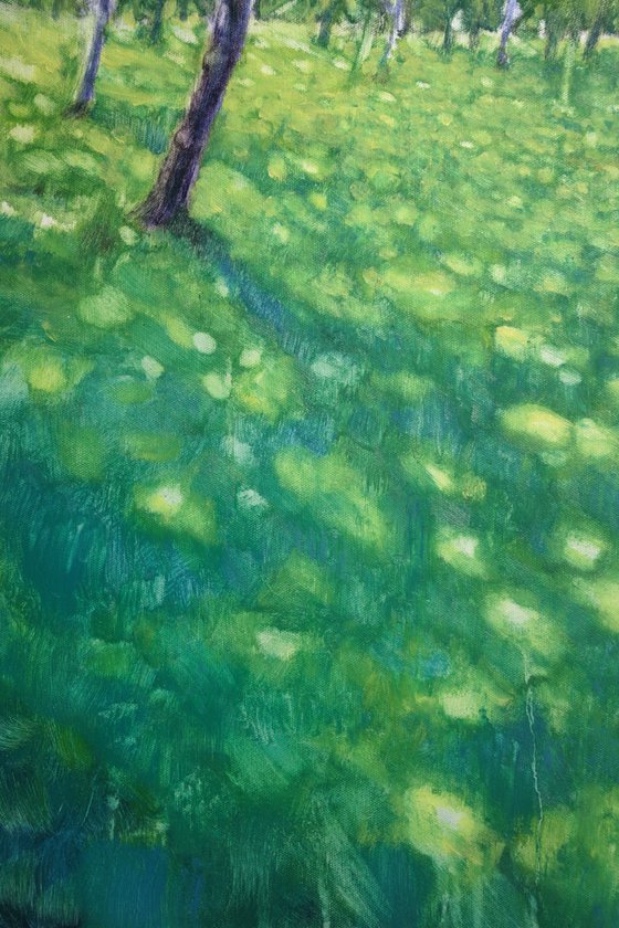 Light walking on the lawn V