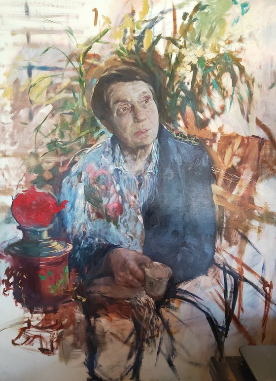 "Mother's portrait" by Olga Tsarkova