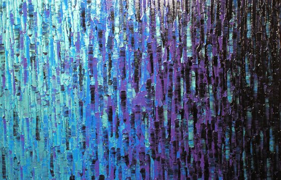 Iridescent blue purple fade