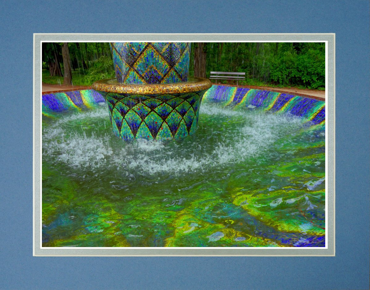 Mosaic Fountain by Robin Clarke