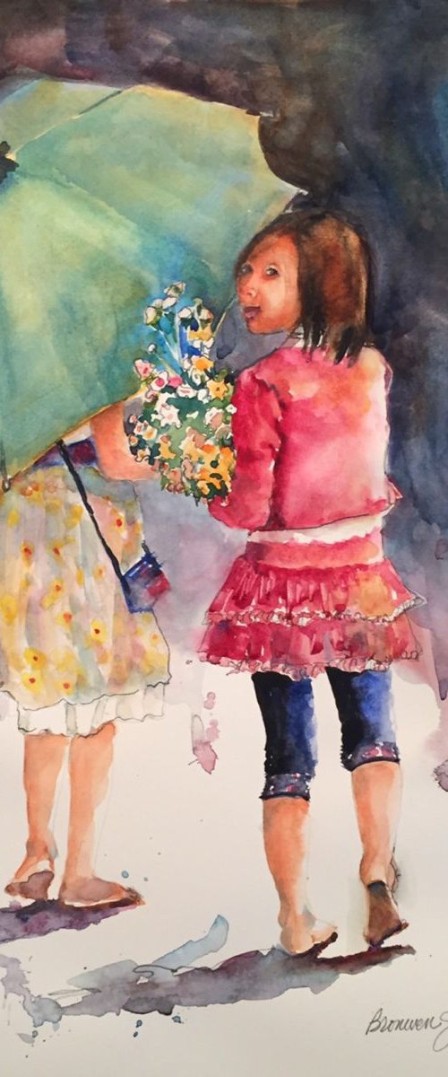 Umbrella Girls by Bronwen Jones