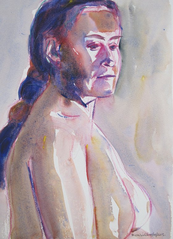 Seated female nude