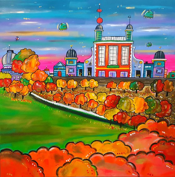 Autumn Futuristic Royal Observatory, Greenwich