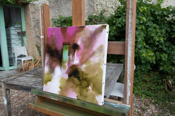 The passage - abstract oil painting - small size - ideal for decoration