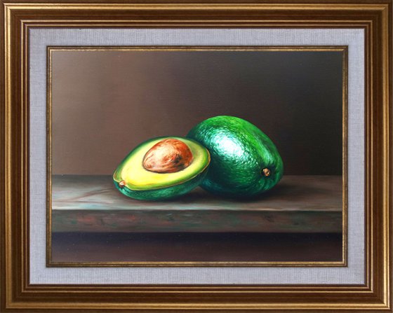 Avocado (32x40cm, oil on panel)