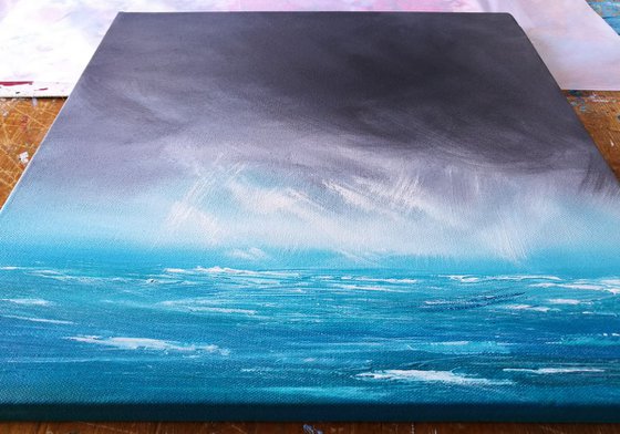 Courage, Seascape, stormy, medium gorgeous