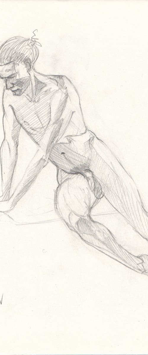 Sketch of Human body. Man.52 by Mag Verkhovets