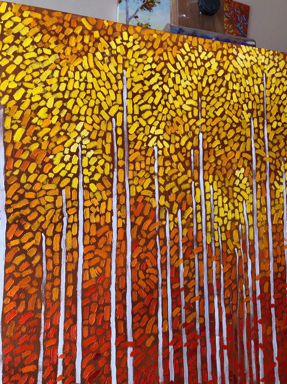 Yellow birches