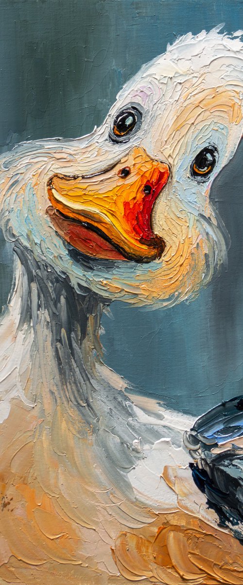 A Curious Goose by Liubov Kuptsova