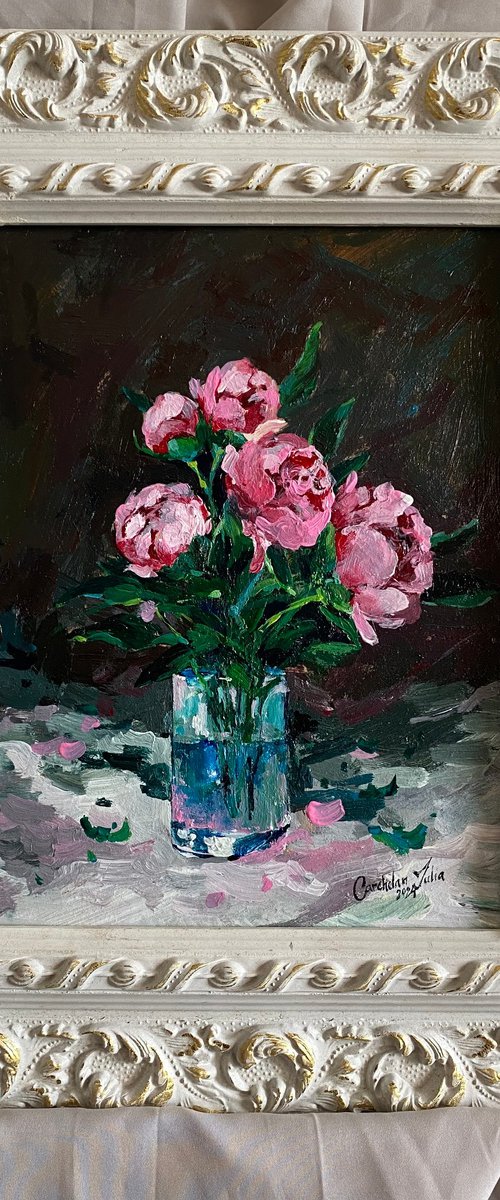 “Pink peonies” perfect gift by Iulia Carchelan