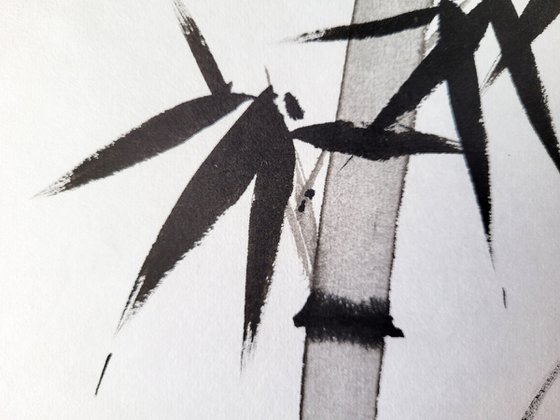 A Pair of Black Bamboos