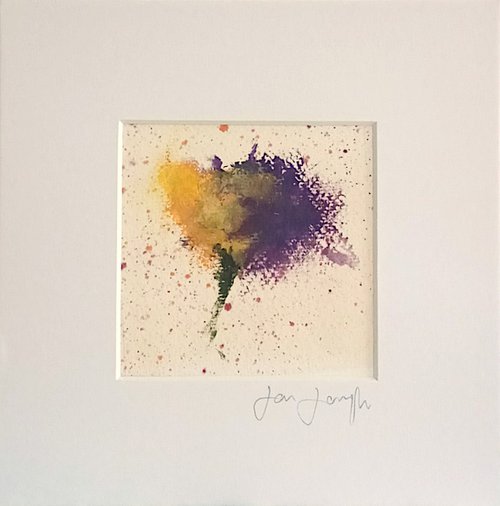 Floral 21 - Small abstract floral painting by Jon Joseph