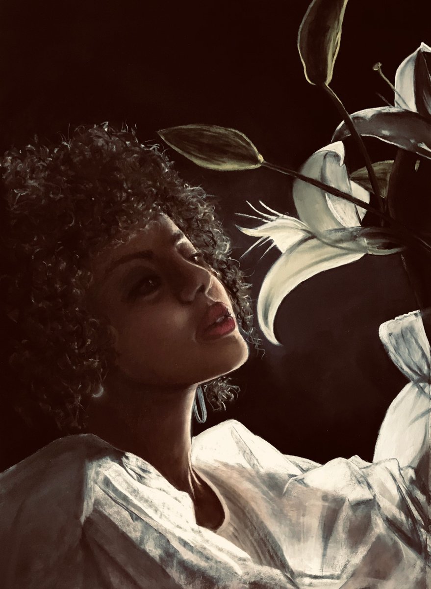 WOMAN LOVES LILIES by Semire Akyaz?