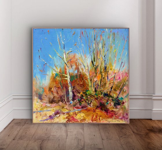 Spring sunny landscape