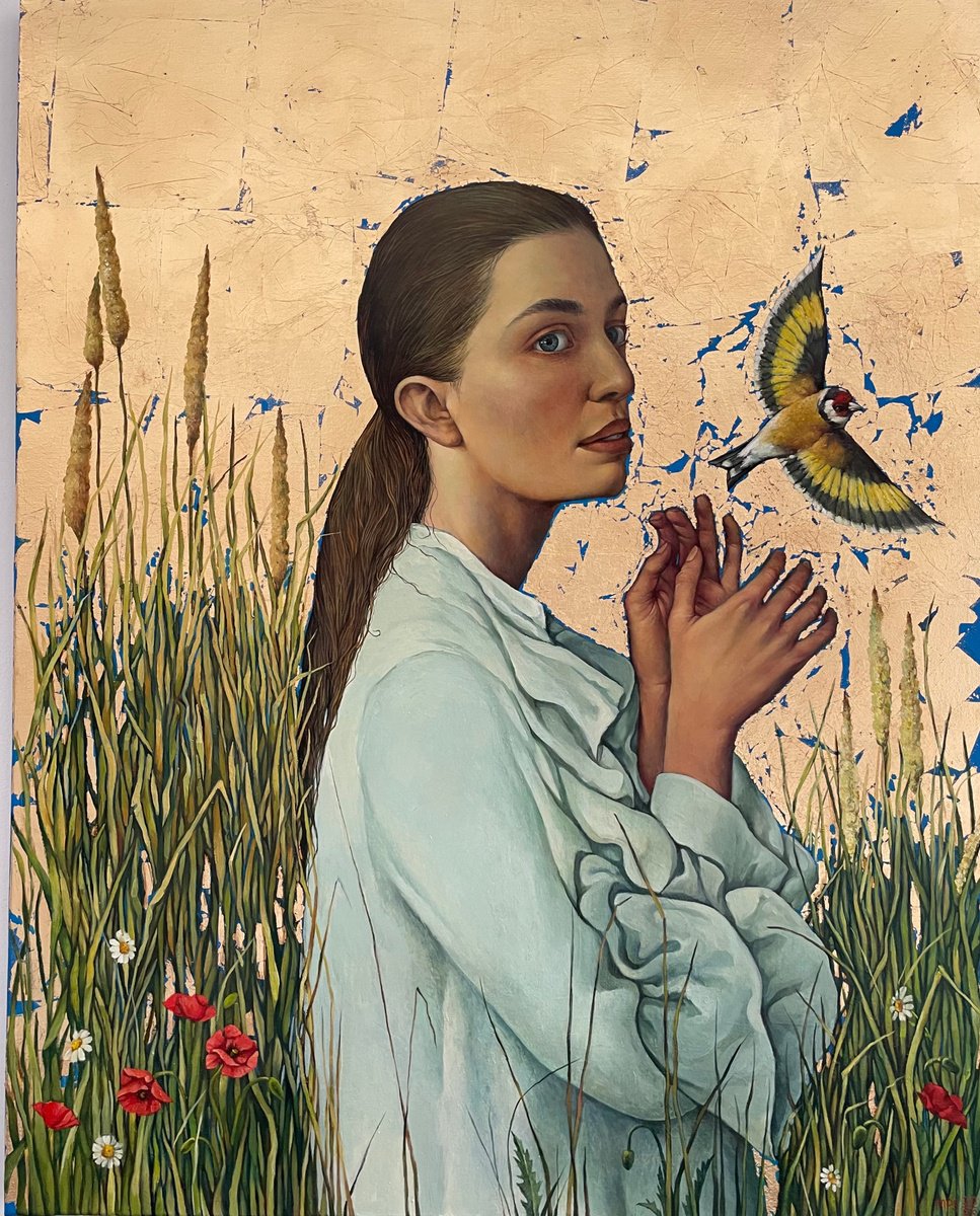 Surrealistic Oil Painting , Message By Marina Popkova-Sologub, 31 X 39, Artwork For Sale On Artfinder